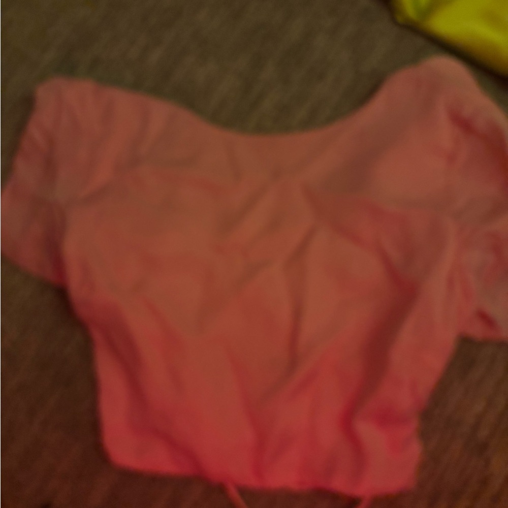 Pink Off-Shoulder Top